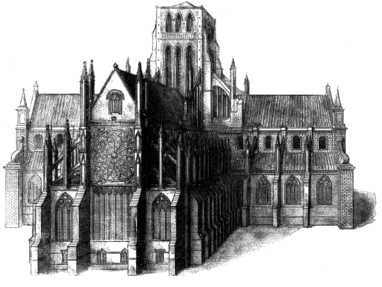 Old St Paul's Cathedral from the East - Project Gutenberg etext 16531