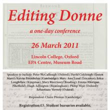 Editing Donne